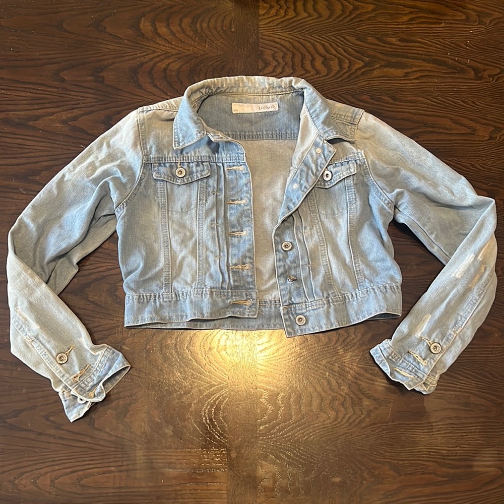 COPY - Liquid X Light blue washed jean jacket size M